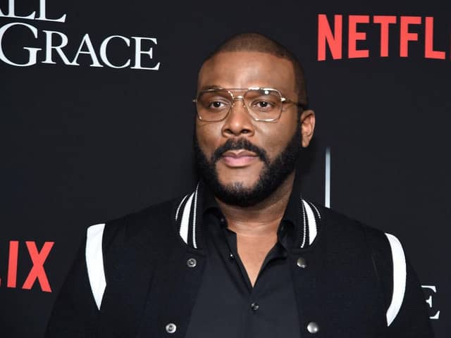 Tyler Perry offered Prince Harry and Meghan to stay at his LA home and make use of his security, after their royal security was revoked (Picture: Jamie McCarthy/Getty Images)