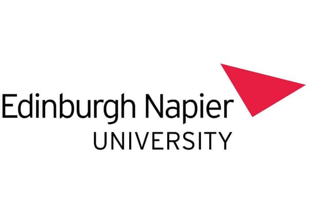 The logo for Edinburgh Napier University