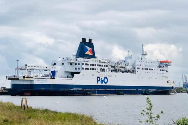 First pictures show a P&O ferry docking in Leith during lockdown