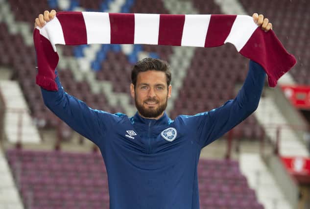 Craig Gordon after signing for Hearts in the summer of 2020. Picture: SNS