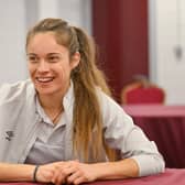 Katie Rood signed for Hearts in the summer, becoming one of their first-ever full-time players. Picture: Malcolm MacKenzie