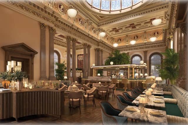 Gleneagles Townhouse CGI render of the restaurant