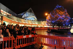 Stock photo of the Christmas parade and Christmas light switch on at Edinburgh's Gyle shopping centre in 2013. Pic Ian Rutherford