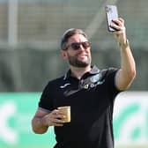 Lee Johnson has sought advice from the Hibs players with prior experience of European competition. Picture: Mark Scates / SNS Group
