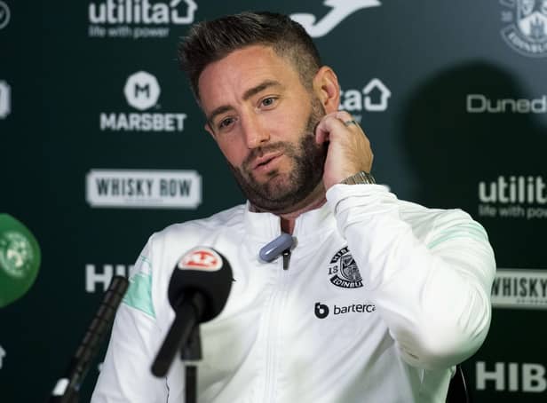 <p>Hibs manager Lee Johnson was pleased by his side’s display in beating Ross County on Saturday </p>