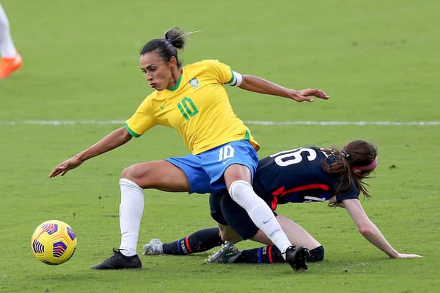 Marta is considered by many to be the greatest female footballer ever. (Photo by Alex Menendez/Getty Images)