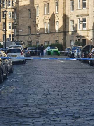 Bruntsfield Gardens, Edinburgh, where police are dealing with an ongoing incident picture: supplied