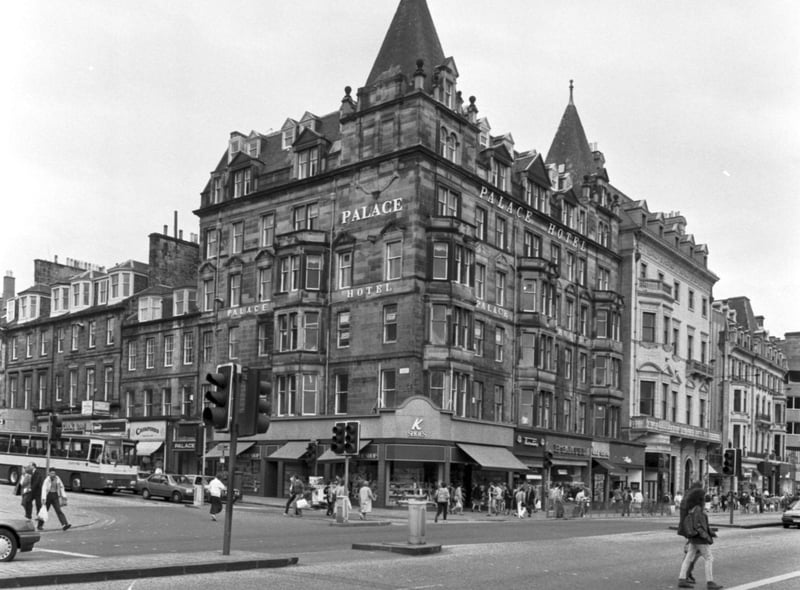 The handsome and imposing Palace Hotel on Princes Street was cruelly destroyed in a fire in June 1991. It was alleged that youths had broken in and started the blaze.