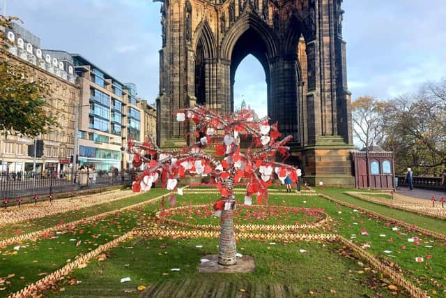 Edinburgh's Garden of Remembrance by the Scott Monument in Princes Street (Photo by Annabelle Gauntlett)