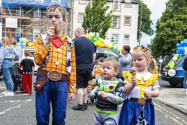These adorable children dressed up as characters from Toy Story for the special day-out.