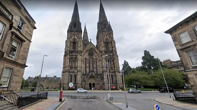 Police have launched an appeal after two women were walking down an Edinburgh lane at night when two men approached and forcibly removed one woman’s handbag near St Mary's Cathedral in Edinburgh (Photo: Google Maps).
