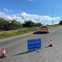 Part of the A921 between Dalgety Bay and Inverkeithing is closed