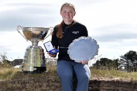 Louise Duncan after winning the R&A Womens Amateur Championship at Kilmarnock (Barassie) earlier this year. Picture: Charles McQuillan/R&A/R&A via Getty Images.