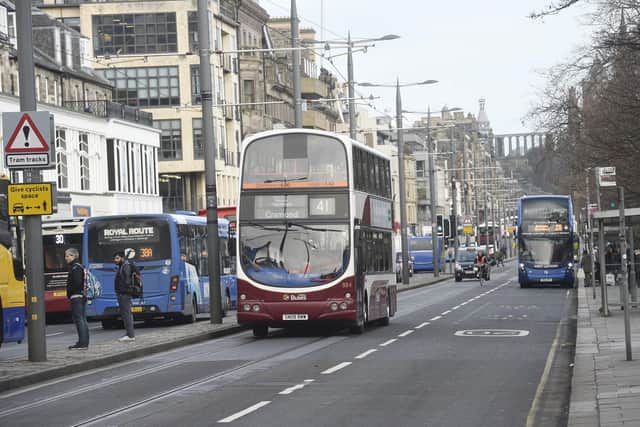 The council plans to extend bus lane operating hours to 7am-7pm seven days a week.  Picture: Greg Macvean.