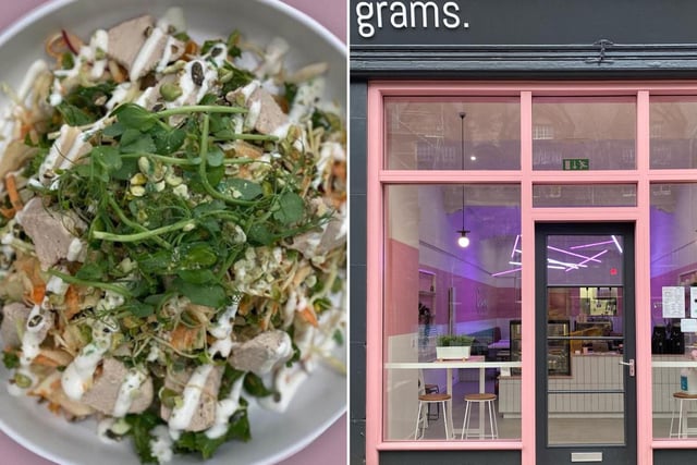 Grams in Hamilton Place serves delicious and Instagram-worthy scran, including waffles, pancakes, vegan mac n cheese and plant based breakfasts.