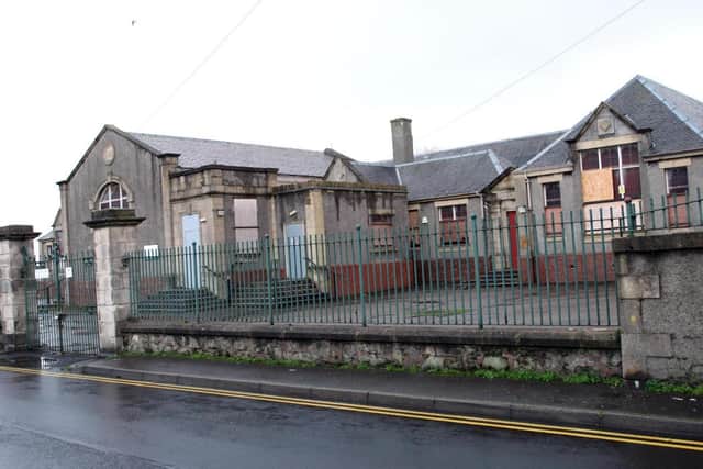 Mould: Viewers will need special protective gear to see inside the former Tranent Primary School