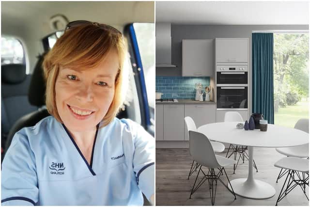 Yvonne Stewart, Pharmacy Procurement Officer at the Royal Edinburgh Hospital has won a kitchen makeover worth £10,000.
