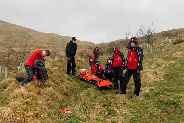 Phone technology helped the team locate the casualty (Pic:  Moffat Mountain Rescue Team)