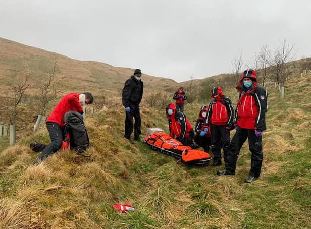 Phone technology helped the team locate the casualty (Pic:  Moffat Mountain Rescue Team)