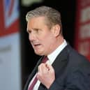 Labour leader Sir Keir Starmer addressing 400 business leaders at the Kia Oval. Credit: Stefan Rousseau/PA Wire