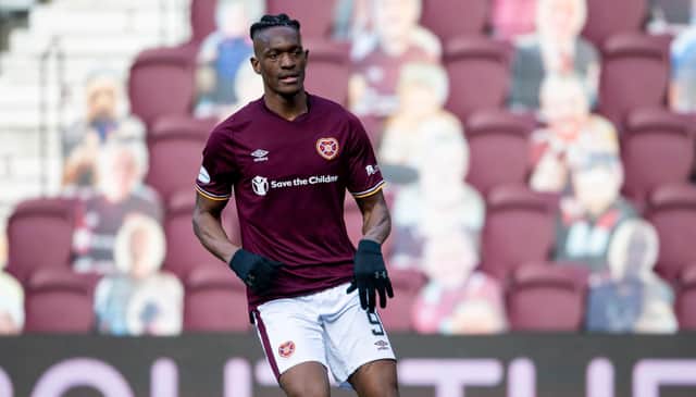 Armand Gnanduillet has impressed since signing for Hearts. Picture: SNS