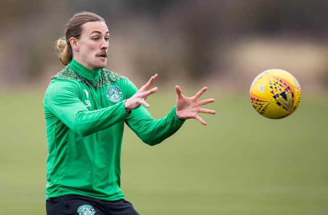 Jackson Irvine has opened contract talks with Hibs over a possible extended deal (Photo by Ross Parker / SNS Group)