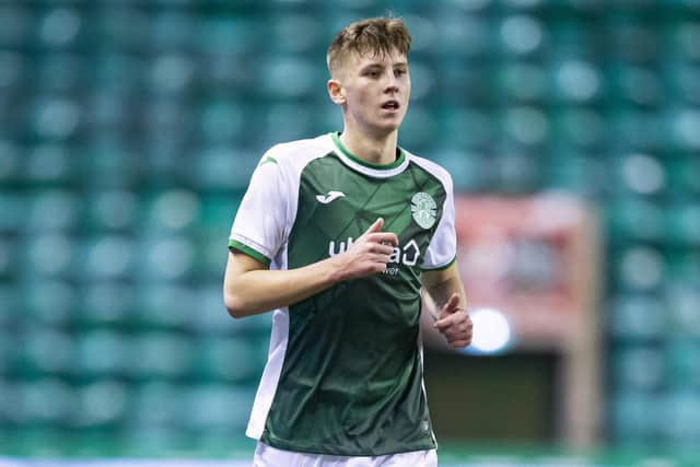 Hibs forward Ethan Laidlaw has been called into the Scotland Under-18 squad