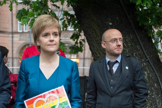 Will the SNP's Nicola Sturgeon and Green leader Patrick Harvie be talking coalition after May 6? (Picture: Ian Rutherford)