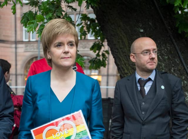 Will the SNP's Nicola Sturgeon and Green leader Patrick Harvie be talking coalition after May 6? (Picture: Ian Rutherford)