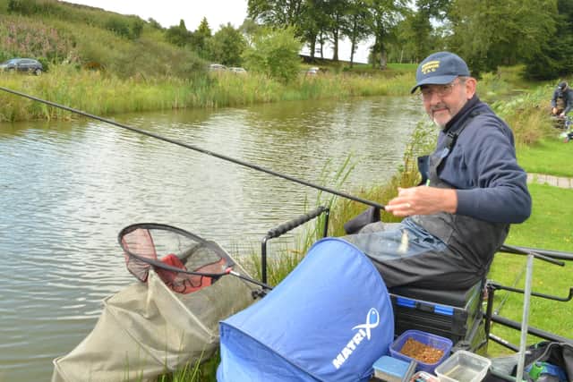 Geoff Lowe, chairman of Edinburgh and Lothians Coarse Angling Club, fishing at Orchill. Picture by Nigel Duncan