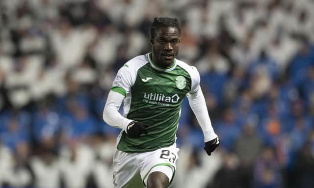 The forward has become a potent attacking threat for Hibs