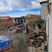 Work is underway ahead of schedule to repair Burnside Footbridge in Longstone.