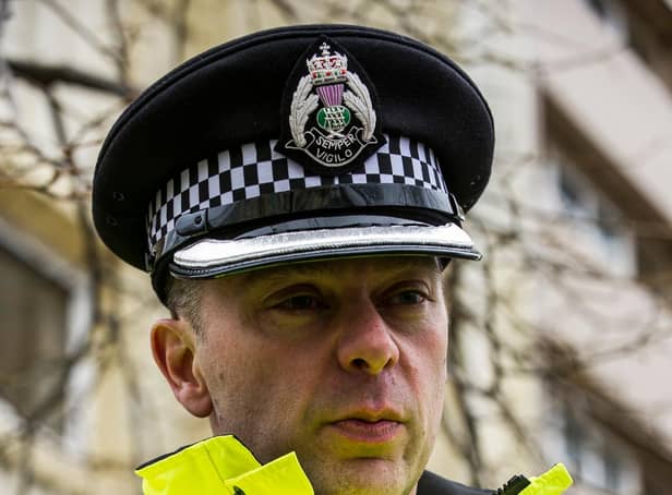 Photograph by Ian Georgeson, 07921 567360pOLICE INVESTIGATE AFTER A BABY GIRL AROUND 1 DAY OLD WAS FOUND ON A BENCH BEHIND kILNCroft High rise on Hailesland ParkPic: Chief Inspector Richard Thomas