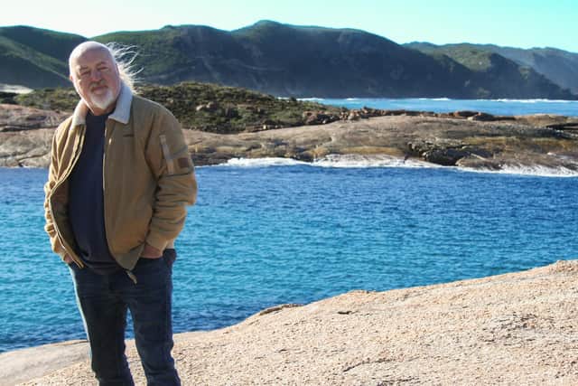 Life's a beach in Bill Bailey's Australian Adventure, which started on Channel 4 this week (Picture: Perpetual Entertainment/Marmalade Sky/Channel 4)