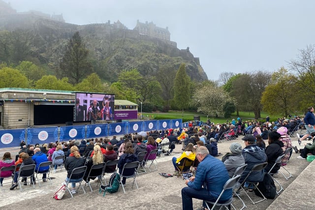 Edinburgh joins millions around globe tuning into watch formal Crowning of King Charles III