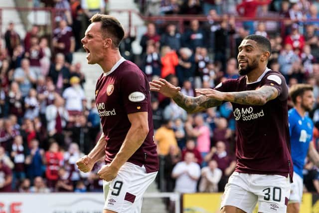 Lawrence Shankland and Josh Ginnelly proved to be a fruitful partnership for Hearts. Will they both be in maroon next season?