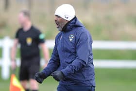 Edinburgh University boss Dorian Ogunro has steered his team to the quarter-finals of the Lowland League Cup