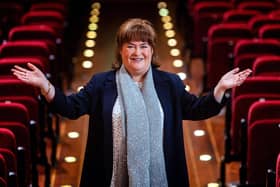 Susan Boyle made a surprise appearance on the Britain's Got Talent final and told Ant and Dec about suffering a stroke.