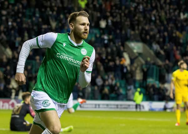 Martin Boyle scored a late equaliser the last time Hibs and Livingston met at Easter Road. Picture: SNS