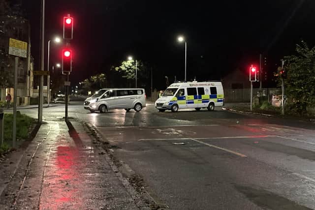 A major police operation was launched after violence flared in Niddrie