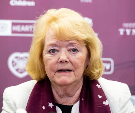 Hearts chairman Ann Budge fielded questions on a variety of issues from the shareholders - including the club's pandemic reaction and the new CEO through to scoreboards, murals and a breakaway league. (Craig Williamson - SNS Group via Getty Images)