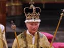 King Charles III after being crowned during his coronation ceremony in Westminster Abbey (Picture: Richard Pohle/WPA pool/Getty Images)
