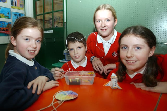 It's Science Week at Holy Trinity School in 2004. Can you spot anyone you know?