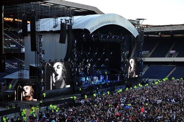 A picture of the crowd at Murrayfield Stadium during the Oasis gig in on June 17, 2009. Photo: TSPL