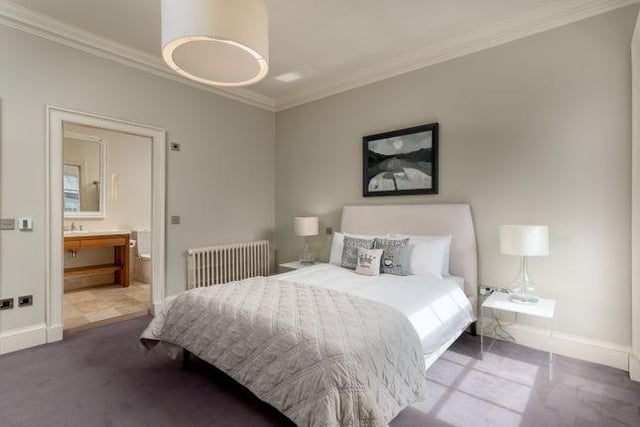 This property has loads of bedrooms - one master suite on the first floor and on the second floor there are two double bedrooms with en-suite shower rooms, and a further two double bedrooms as well