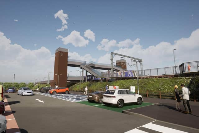 The platforms will be connected by lifts and a footbridge