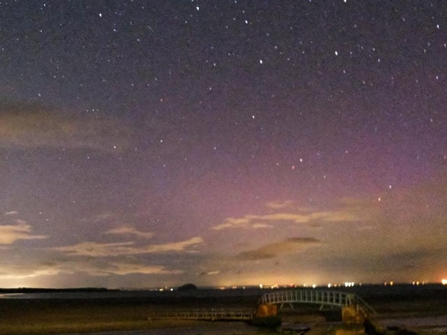This starry photo, taken last night at Belhaven Bay near Dunbar, was sent in by Harry Gordon.