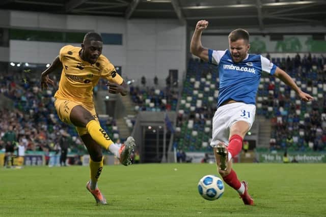 Linfield faced Norwegian side Bodo/Glimt in this year's Champions League qualifiers. They won the first leg 1-0 at Windsor Park before succumbing to an 8-0 loss in Norway. Picture: Getty