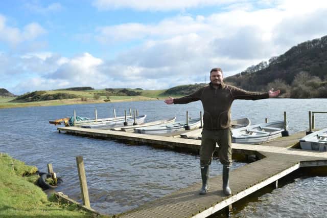 John Callison pictured in March when he took over at Stenhouse Trout Fishery. The family have decided their future lies away from the facility. Picture: Nigel Duncan