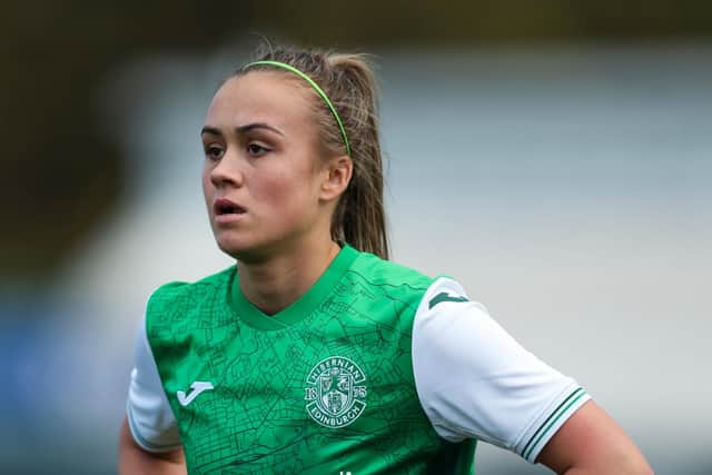 Leah Eddie has been called into the Scotland squad. Picture: Hibernian FC